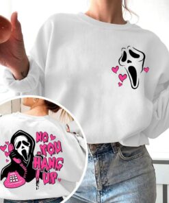 2 Sided Ghost Face Sweatshirt, Scream Sweatshirt Scream Halloween Sweatshirt