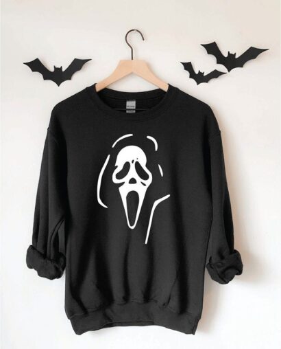 Horror club Sweatshirt, Scream shirt, Scream ghost face