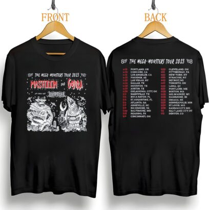 Gojira and Mastodon: The Mega-Monsters Tour 2023 Tee, Gojira and Mastodon T shirt
