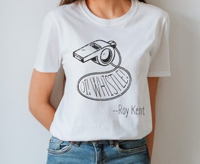 Distressed Oi! Whistle! Roy Kent Tshirt, Whistle Tee