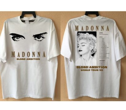 Madonna Blond Ambition Tour 1990 T-shirt, Madonna Shirt