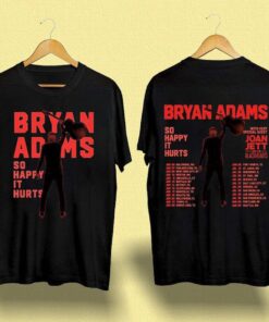 Bryan Adams Tour 2023 T-Shirt, So Happy Hurts Tour, Vintage Bryan Adams Shirt