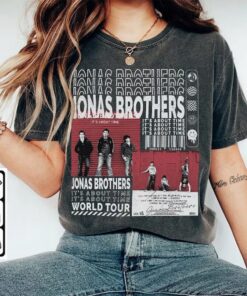 Jonas Brothers Music comfort color Shirt, Vintage 5 Nights On Broadway Tour 2023 comfort color Shirt