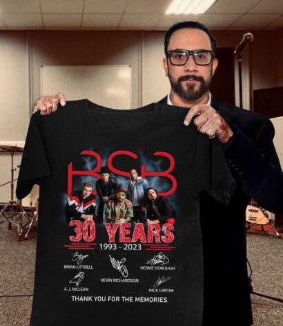 Backstreet Boys Shirt, Backstreet Boys Member 30th Legend Anniversary 1993-2023 Thank You For The Memories Tee