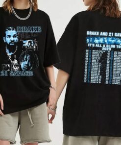 Drake tshirt, Drake 21 Savage Tour Rescheduled Shirt, Drake It's All A Blur Tour 2023 Shirt
