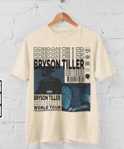 Bryson Tiller Shirt, Bryson Tiller Back and I'm Better Tour 2023 Tickets Album Anniversary Tee