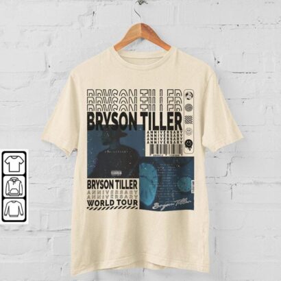 Bryson Tiller Shirt, Bryson Tiller Back and I'm Better Tour 2023 Tickets Album Anniversary Tee