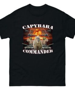 Capybara Commander Funny Shirt