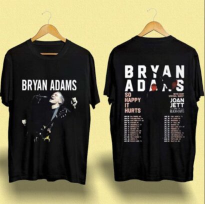 Bryan Adams Tour 2023 T-Shirt, So Happy Hurts Tour Shirt