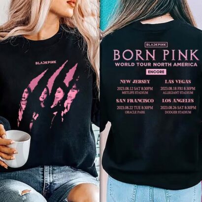 Vintage BLACKPINK BornPink Shirt, BlackPink BornPink World Tour Shirt