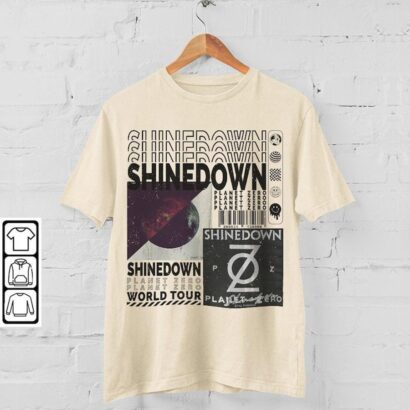 Shinedown Shirt, Shinedown Tour 2023 Tickets Album Planet Zero Tee