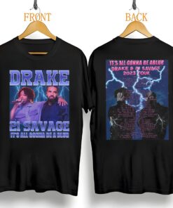 Drake 21 Savage Tour Rescheduled Shirt, Drake It's All A Blur Tour 2023 Shirt, Drake 21 Savage Tour