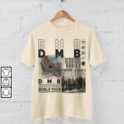 Dave Matthews Band Shirt, DMB 2023 North American Tour Album Walk Around the Moon Tee