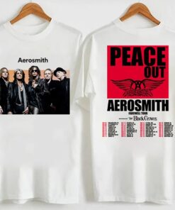 Aerosmith 2023 Tour Shirt, Aerosmith Peace Out Farewell Tour T-Shirt