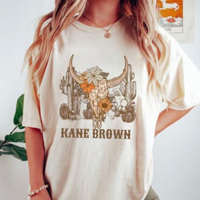 Kane Brown Bullhead T-Shirt, Kane Brown Tour 2023, Kane Brown T-shirt, Comfort color shirt