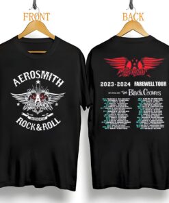 Aerosmith Tour Shirt, 2023 Tour Peace Out Farewell Aerosmith Shirt, Aerosmith Rock N Roll Tee