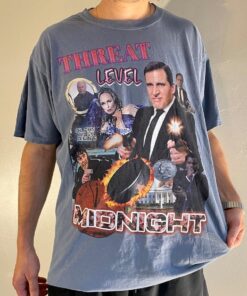 The Office Shirt Threat Level Midnight Michael Scott Bootleg Rap Tee