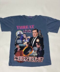 The Office Shirt Threat Level Midnight Michael Scott Bootleg Rap Tee