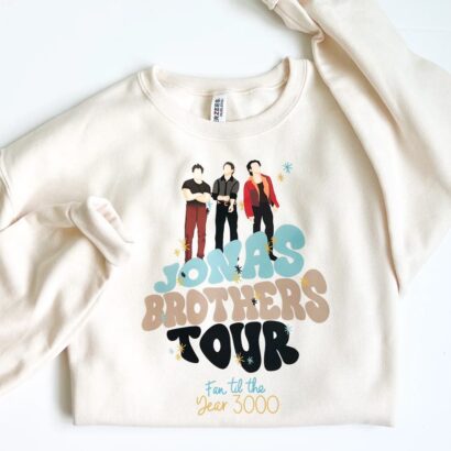 Jonas Brothers Tour Sweatshirt, 5 albums 1 night shirt, Jonas brothers concert shirt