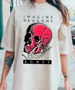 Bones Imagine Dragons Skull Art Shirt, Imagine Dragons Tour Shirt, Imagine Dragons Shirt