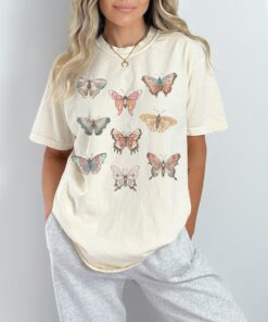 Vintage Butterflies Comfort Colors Graphic Tee