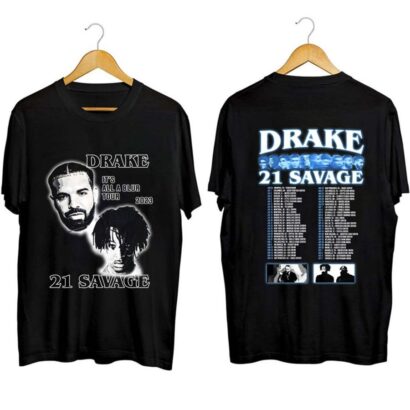 Drake 21 Savage Tour Rescheduled Shirt, Drake It's All A Blur Tour 2023 Shirt, Drake 21 Savage Tour Shirt