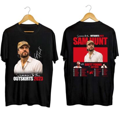 Sam Hunt Summer On The Outskirts 2023 Tour Shirt, Sam Hunt Shirt, Sam Hunt 2023 Tour Shirt