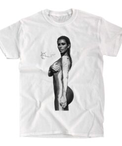 Kim Kardashian Body Painted Shirt, Kim Kardashian White Tee