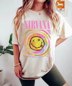 Nirvana Smiley Face shirt, Nirvana Smiley Face Crewneck, Comfort color shirt