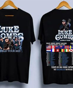 Luke Combs 2023 World Tour Shirt, Luke Combs Bullhead Shirt