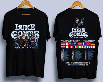 Luke Combs 2023 World Tour Shirt, Luke Combs Bullhead Shirt