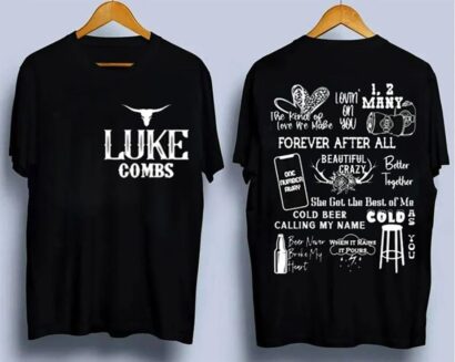 Luke Combs Track List, Luke Combs Concert Tshirt