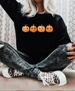 Cute Baby Pumpkins Fall Sweatshirt, Cute Halloween Mom Shirt, Womens Cute Pumpkin Halloween Comfort Colors Shirt