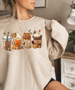 Coffee Mama Shirt, Womens Cute Pumpkin Halloween Comfort Colors Shirt, Fall Pumpkin Spice Latte Sweatshirt