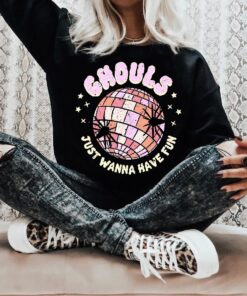 Ghouls Just Wanna Have Fun Halloween Sweatshirt, Spooky Mom Shirt, Womens Cute Pumpkin Halloween Comfort Colors Sweater