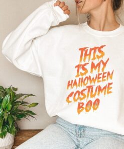 Halloween Costume Shirt, This Is My Halloween Costume Boo, Scary Trick Or Treat Comfort Colors Shirt