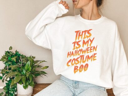 Halloween Costume Shirt, This Is My Halloween Costume Boo, Scary Trick Or Treat Comfort Colors Shirt