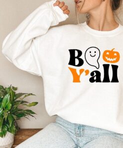 Halloween Shirt For Women, Jack-o-lantern Shirt, Womens Boo Ghost Halloween Comfort Colors Shirt