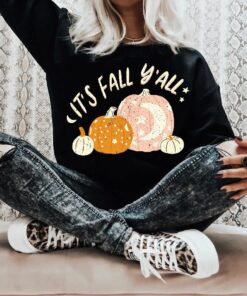 It's Fall Y'all Halloween Sweatshirt, Spooky Halloween Mom Shirt, Scary Trick Or Treat Comfort Colors Shirt