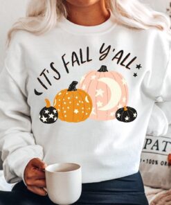 It's Fall Y'all Halloween Sweatshirt, Spooky Halloween Mom Shirt, Scary Trick Or Treat Comfort Colors Shirt