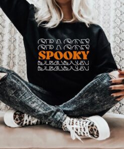 Spooky Season Halloween Shirt, Spooky Mama Halloween Mom Shirt, Scary Trick Or Treat Comfort Colors Shirt