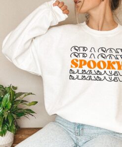 Spooky Season Halloween Shirt, Spooky Mama Halloween Mom Shirt, Scary Trick Or Treat Comfort Colors Shirt
