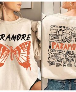 Paramore T Shirt, 2 Side Vintage Merch Paramore American Sweatshirt