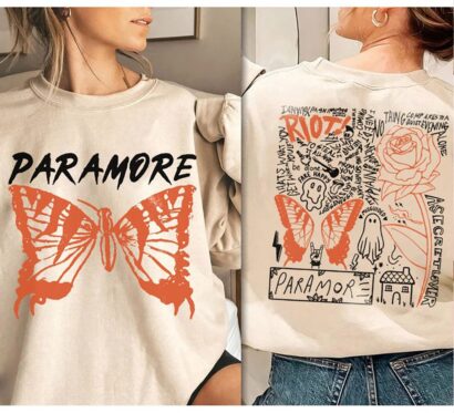 Paramore Music Shirt, 2 Side Vintage Merch Paramore American Sweatshirt