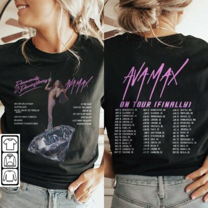 Ava Max 2023 On Tour Finally Shirt, Ava Max New Tour 2023 Shirt, Ava Max Tee