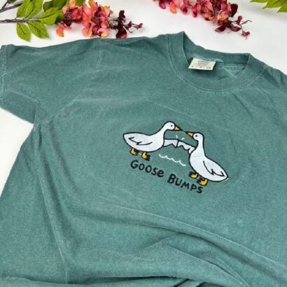 Goose T-Shirt, Goose Embroidered Shirt, Funny T-Shirt