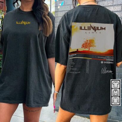 Illenium Music Shirt Double Sided, Illenium Live World Tour 2023, Comfort color shirt