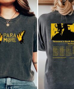 Paramore Tattoo Shirt, Paramore 2023, Paramore American Tour 2023 Merch, Comfort color shirt