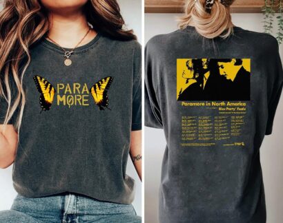 Paramore Tattoo Shirt, Paramore 2023, Paramore American Tour 2023 Merch, Comfort color shirt