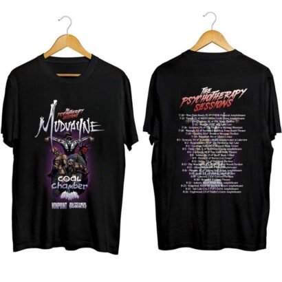 Mudvayne Summer 2023 U.S. Tour With Coal Chamber GWAR Shirt, Mudvayne concert Shirt